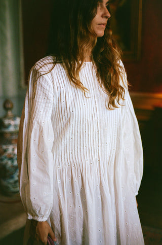 The Orla Dress | Alabaster Eyelet