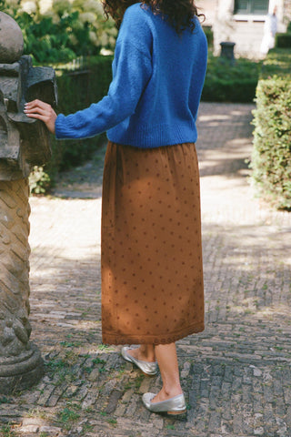 The Tania Skirt | Carob Eyelet