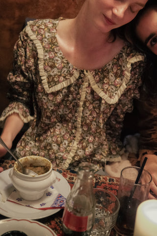 The Amaranta Blouse | Moss Morning Glory