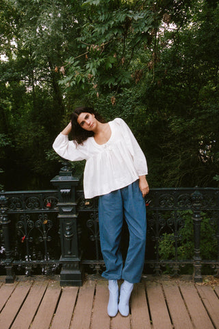 The Callie Blouse | Alabaster