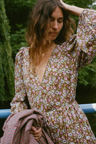 The Saunders Dress | Moss Morning Glory