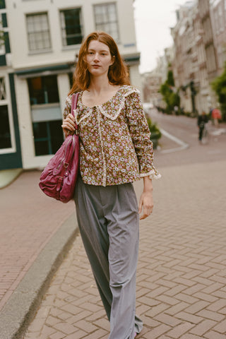 The Amaranta Blouse | Moss Morning Glory