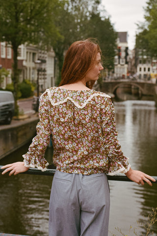The Amaranta Blouse | Moss Morning Glory