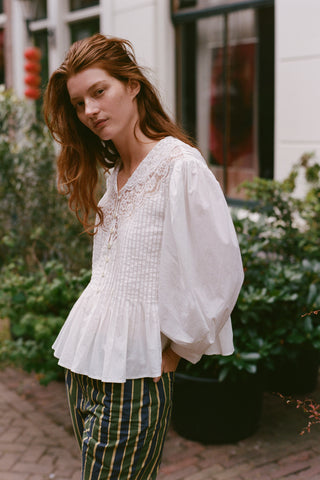 The Edwina Blouse | Alabaster