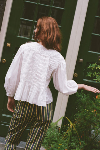 The Edwina Blouse | Alabaster