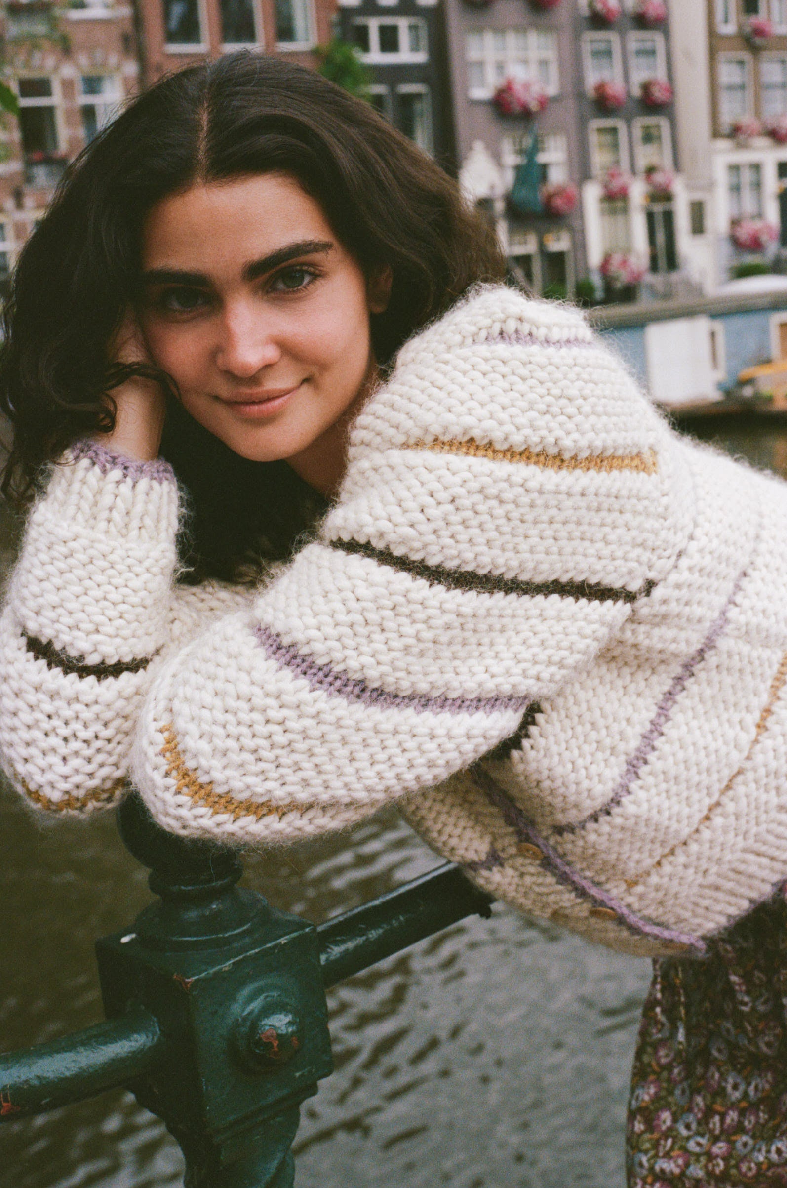 The Leandra Cardigan | Cool Desert Stripes – Christy Dawn