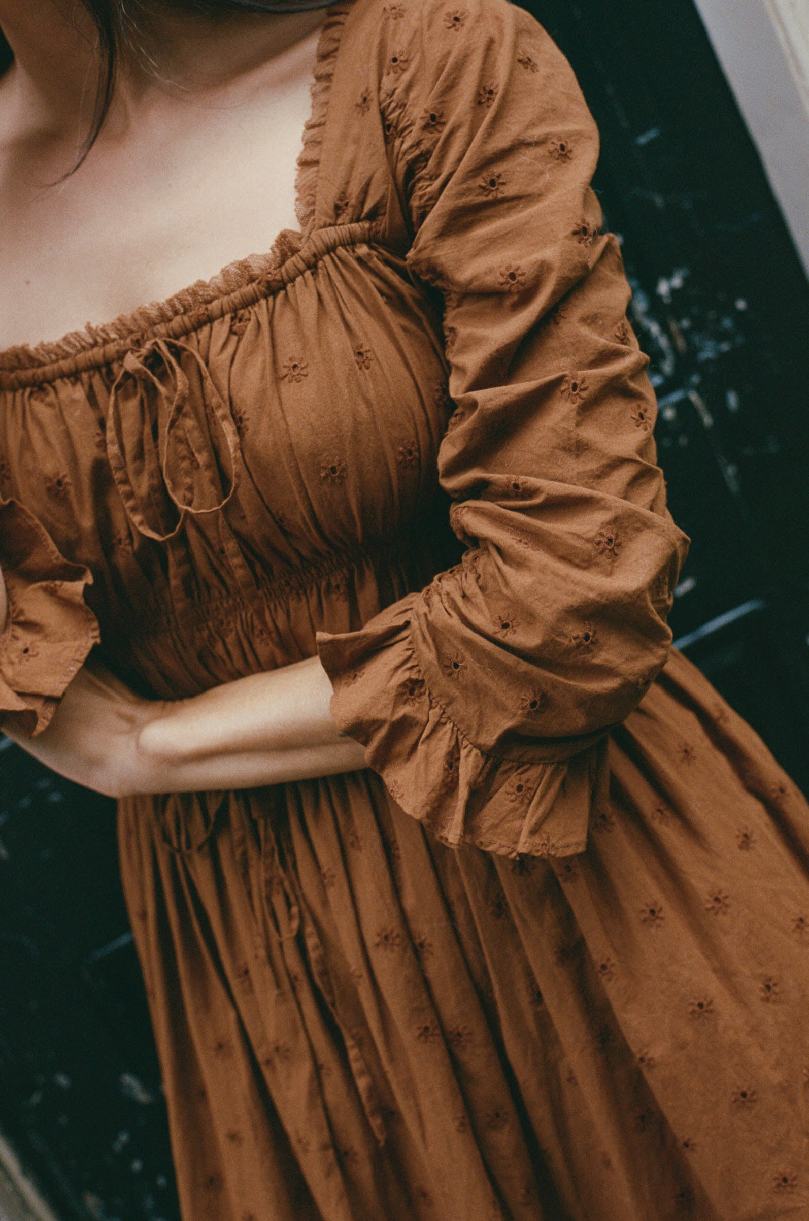 The Marissa Dress | Carob Eyelet – Christy Dawn