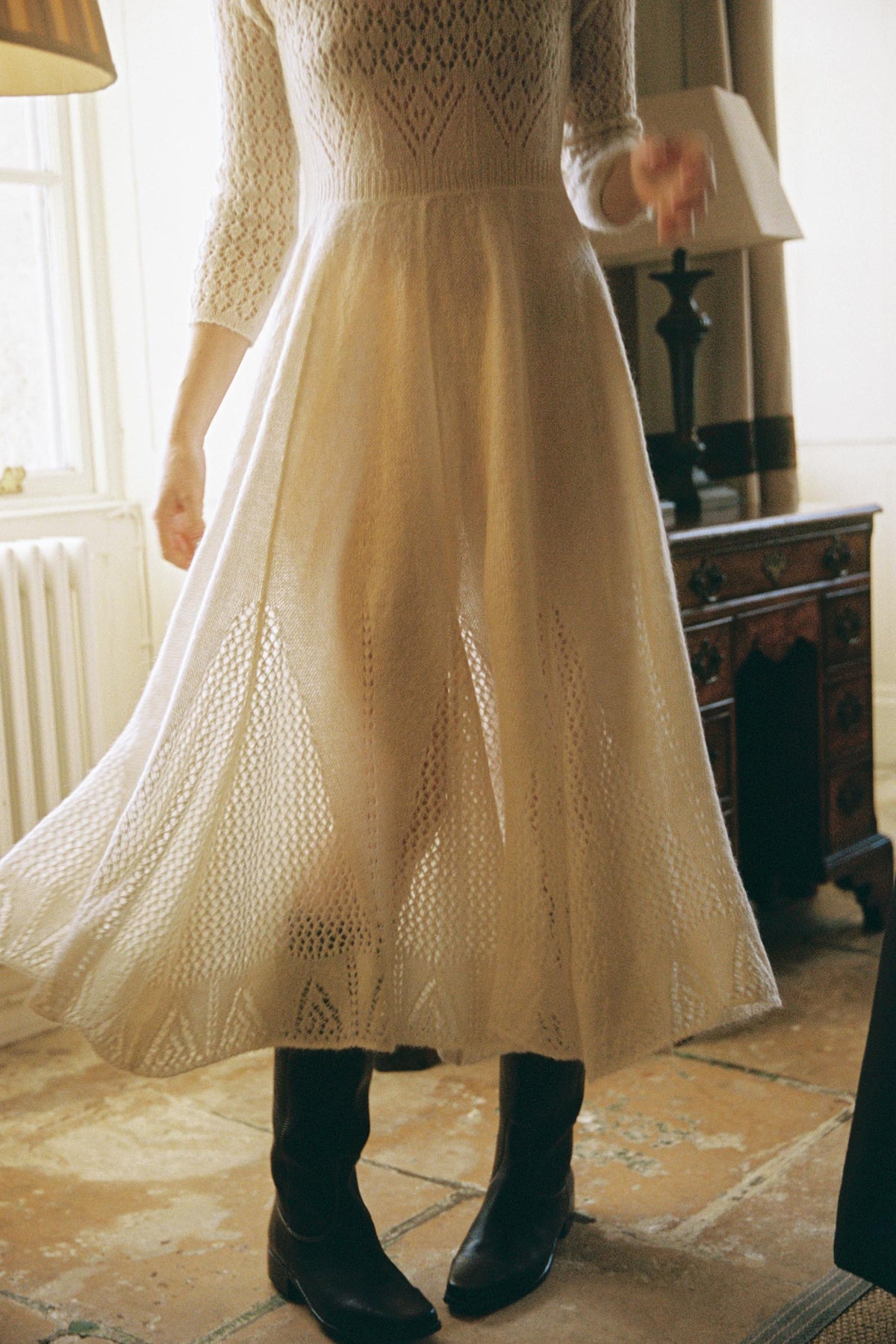 The Marjorie Dress | Cream  Christy Dawn