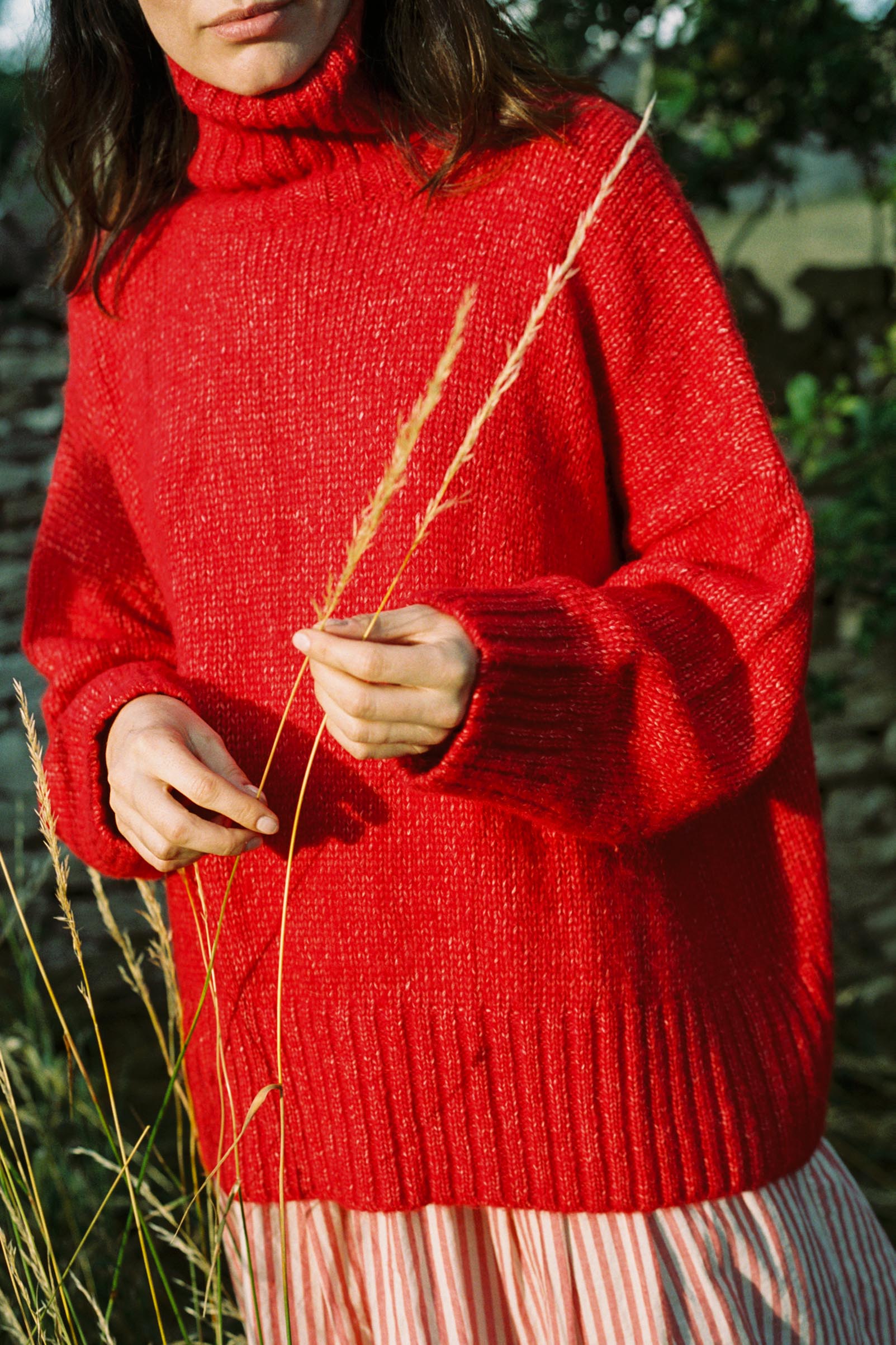 The Ingrid Sweater | Candy Apple Red – Christy Dawn