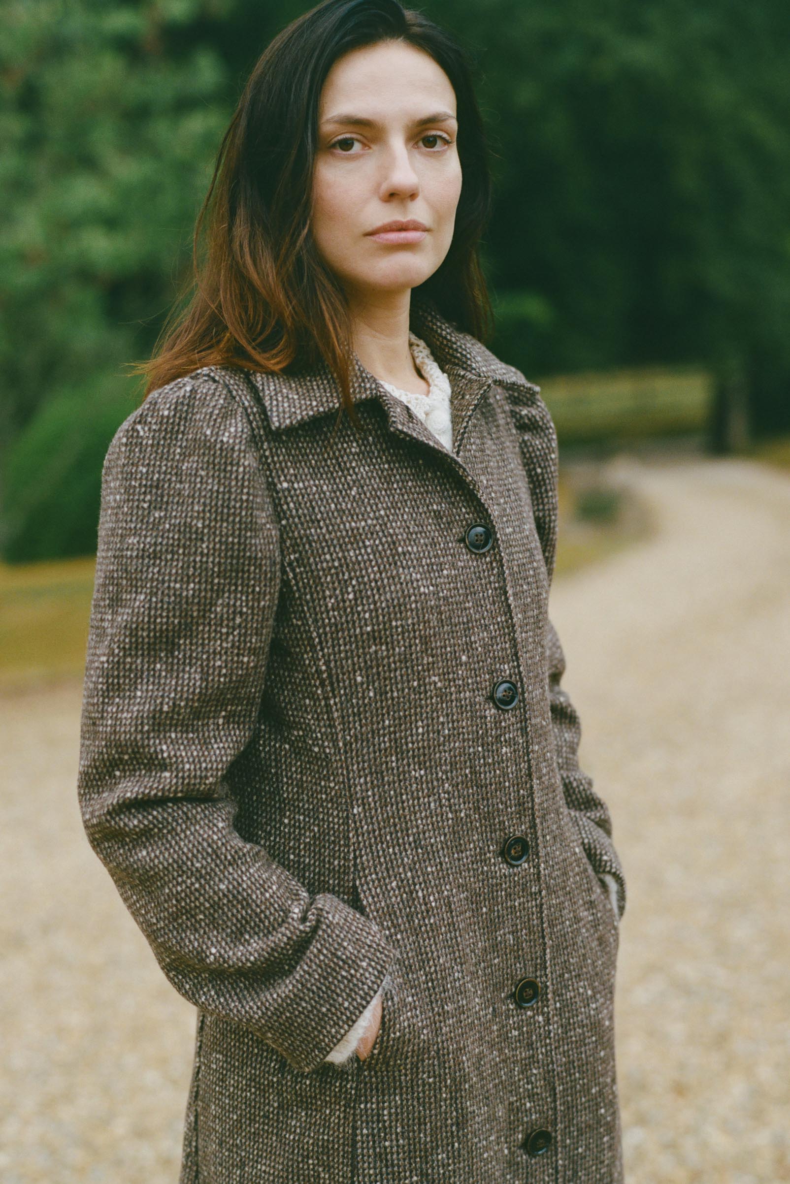 The Lennox Coat | Chocolate Tweed – Christy Dawn