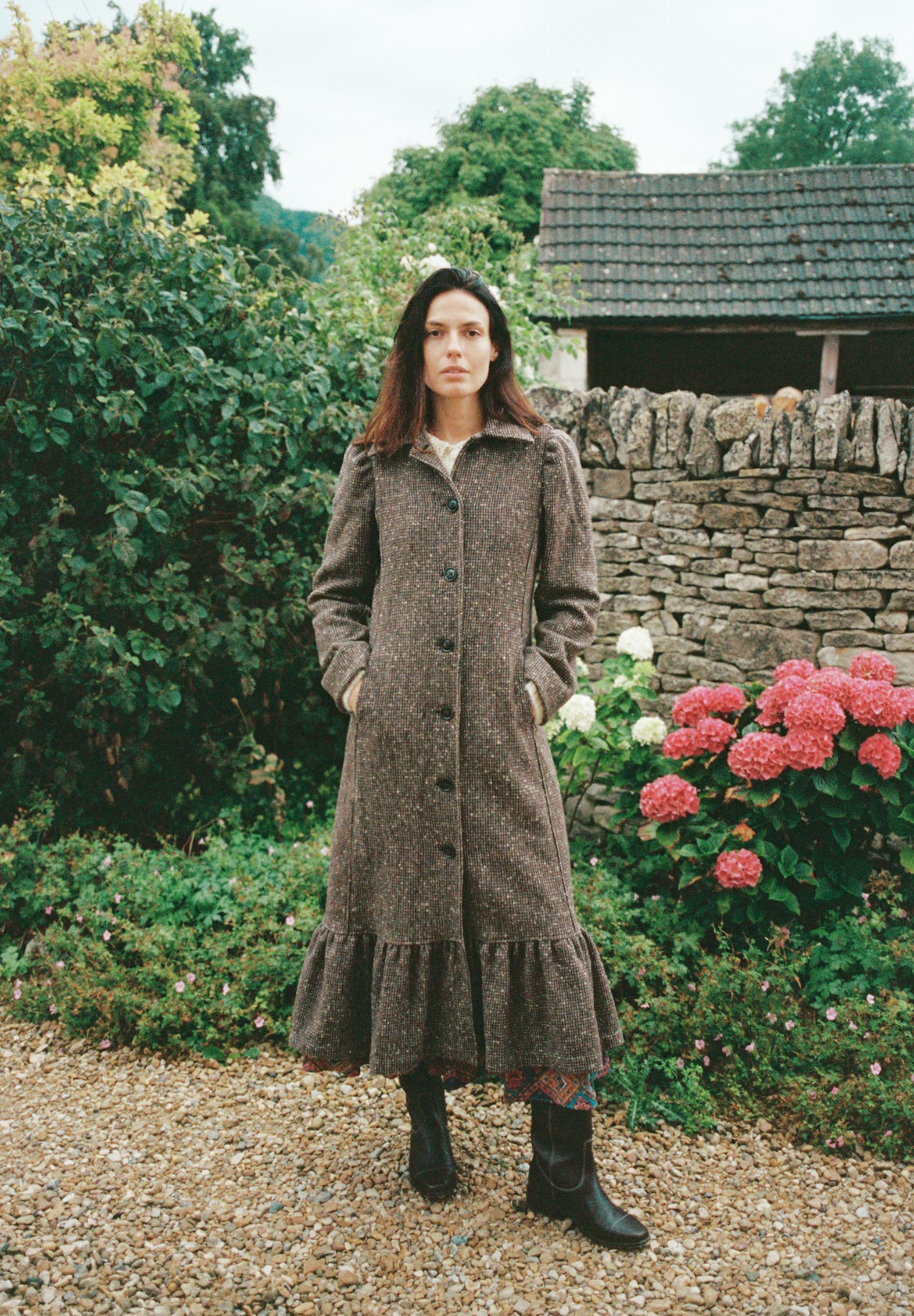 The Lennox Coat | Chocolate Tweed – Christy Dawn