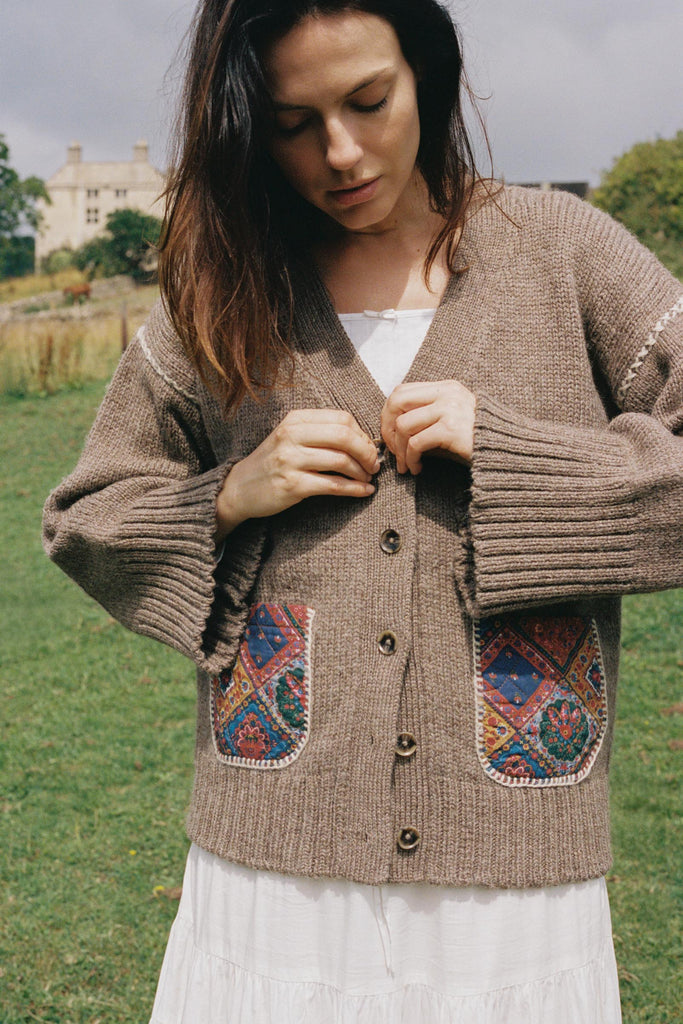The Helga Cardigan | Pebble