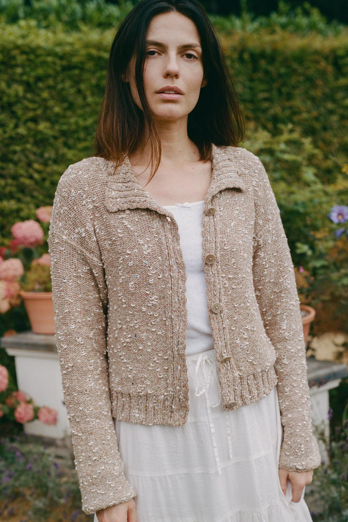 The Idina Cardigan | Chestnut Confetti