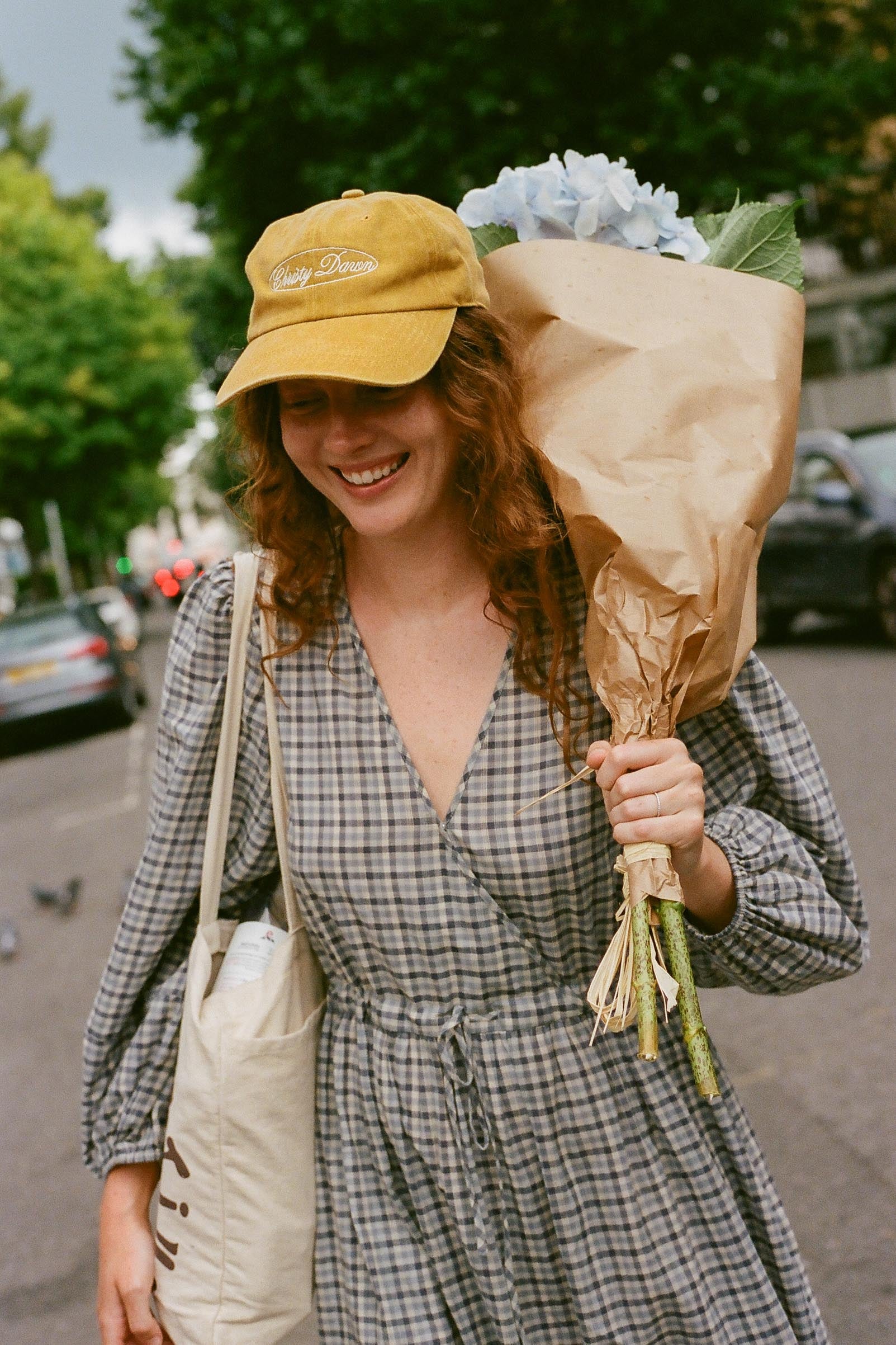 The Saunders Dress | Slate Gingham – Christy Dawn