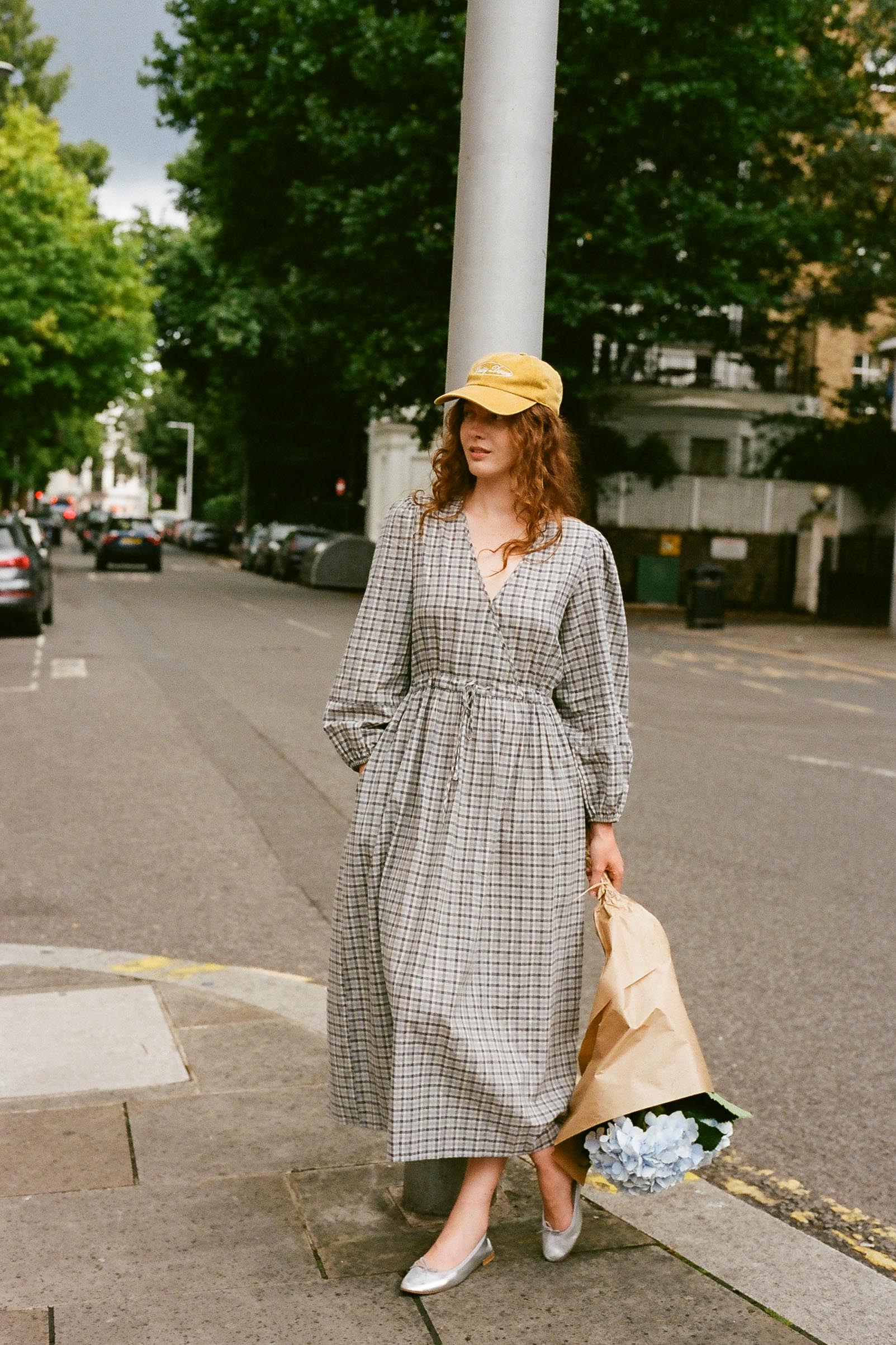 The Saunders Dress | Slate Gingham – Christy Dawn