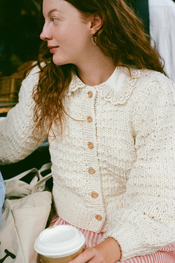 The Nola Cardigan | Creme