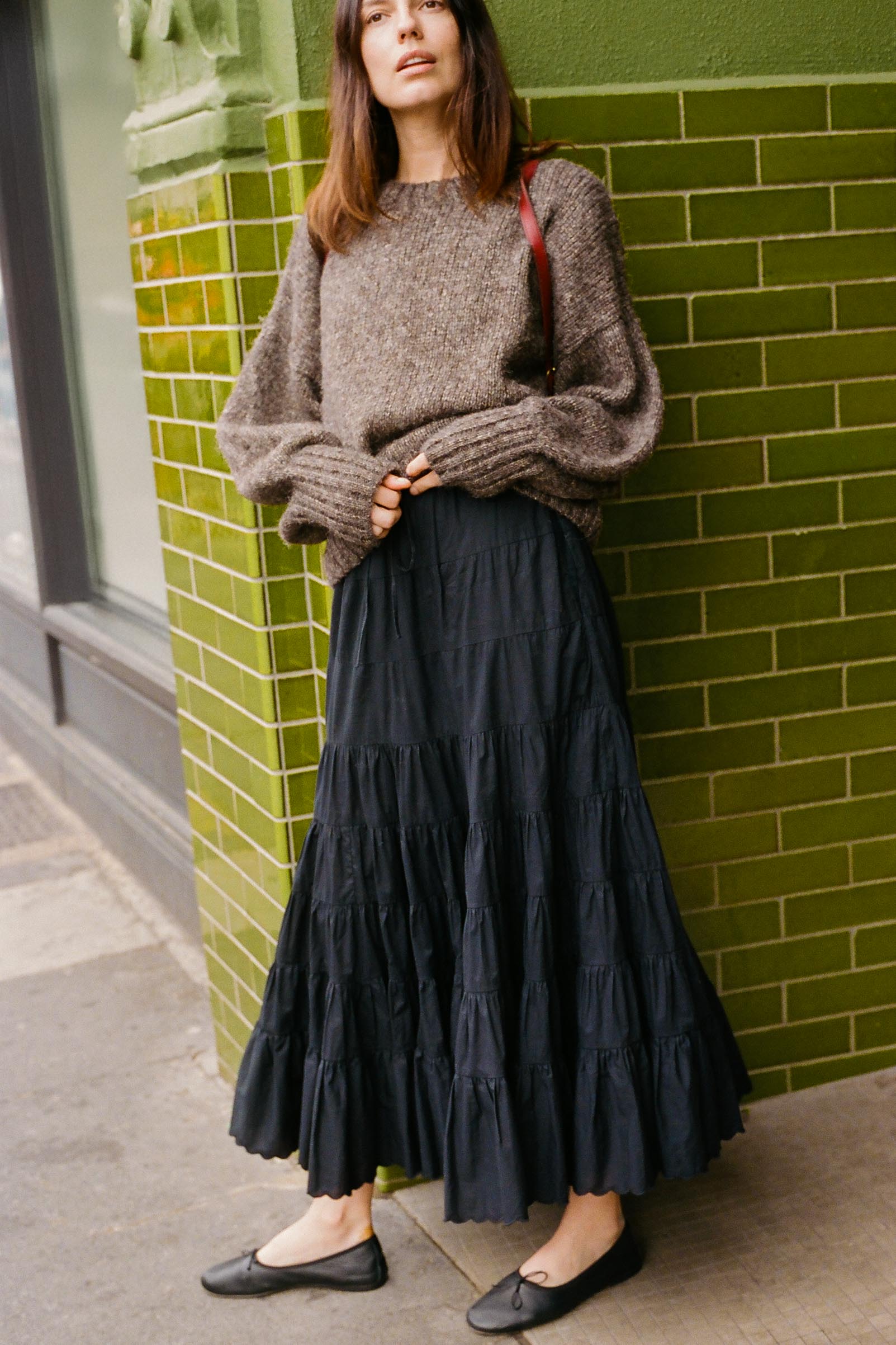 スカート heaven Distressed Knit Skirt heaven heaven Distressed Knit Skirt heaven