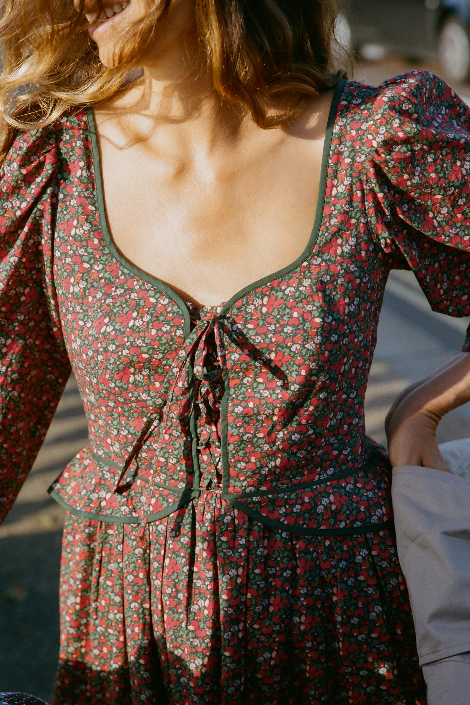 The Narcissa Dress | Evergreen Apple Harvest – Christy Dawn