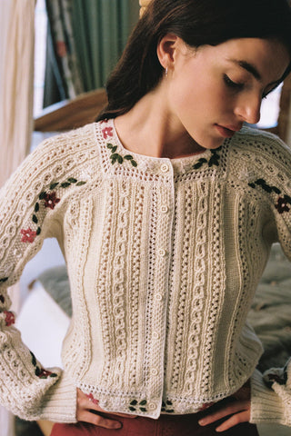 The Mimi Cardigan | Oatmeal