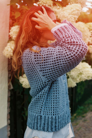 The Nilton Cardigan | Basketweave Blue