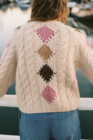 The Ricky Sweater | Oatmeal Argyle