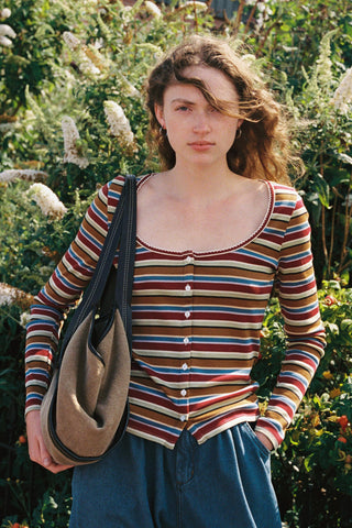 The Eda Top | Woodland Stripe