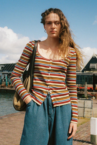 The Eda Top | Woodland Stripe