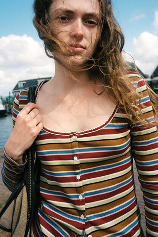 The Eda Top | Woodland Stripe