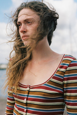 The Eda Top | Woodland Stripe