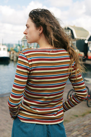 The Eda Top | Woodland Stripe
