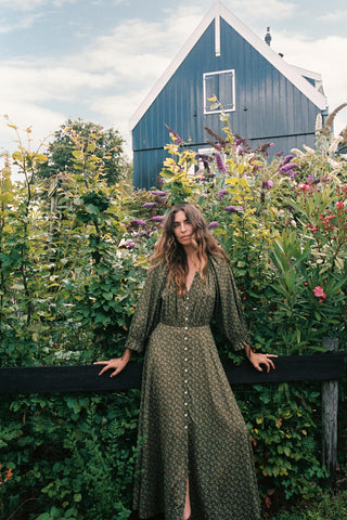 The Renata Dress | Pine Foliage