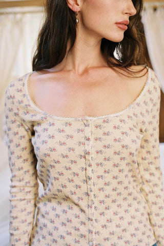 The Eda Top | Vintage Calico