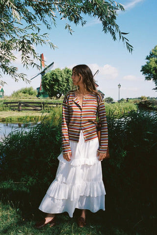 The Alison Cardigan | Woodland Stripe
