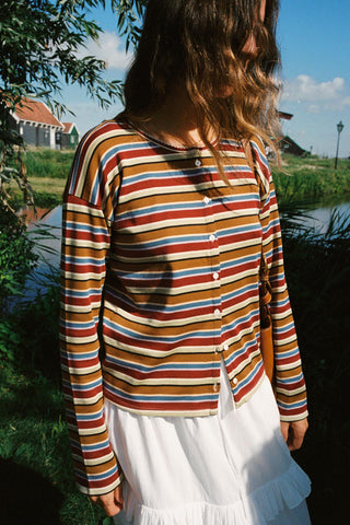 The Alison Cardigan | Woodland Stripe