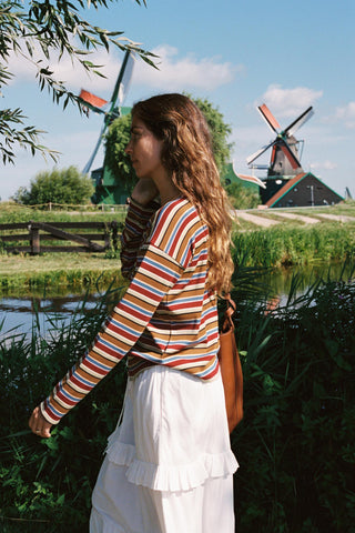 The Alison Cardigan | Woodland Stripe