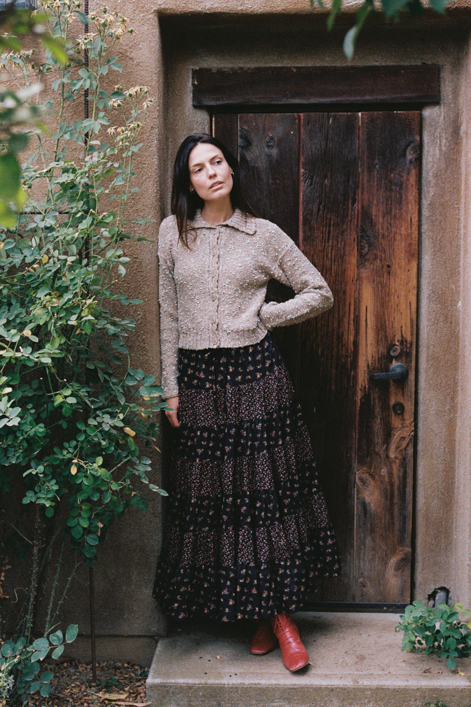 The Lorene Skirt | Falling Roses – Christy Dawn