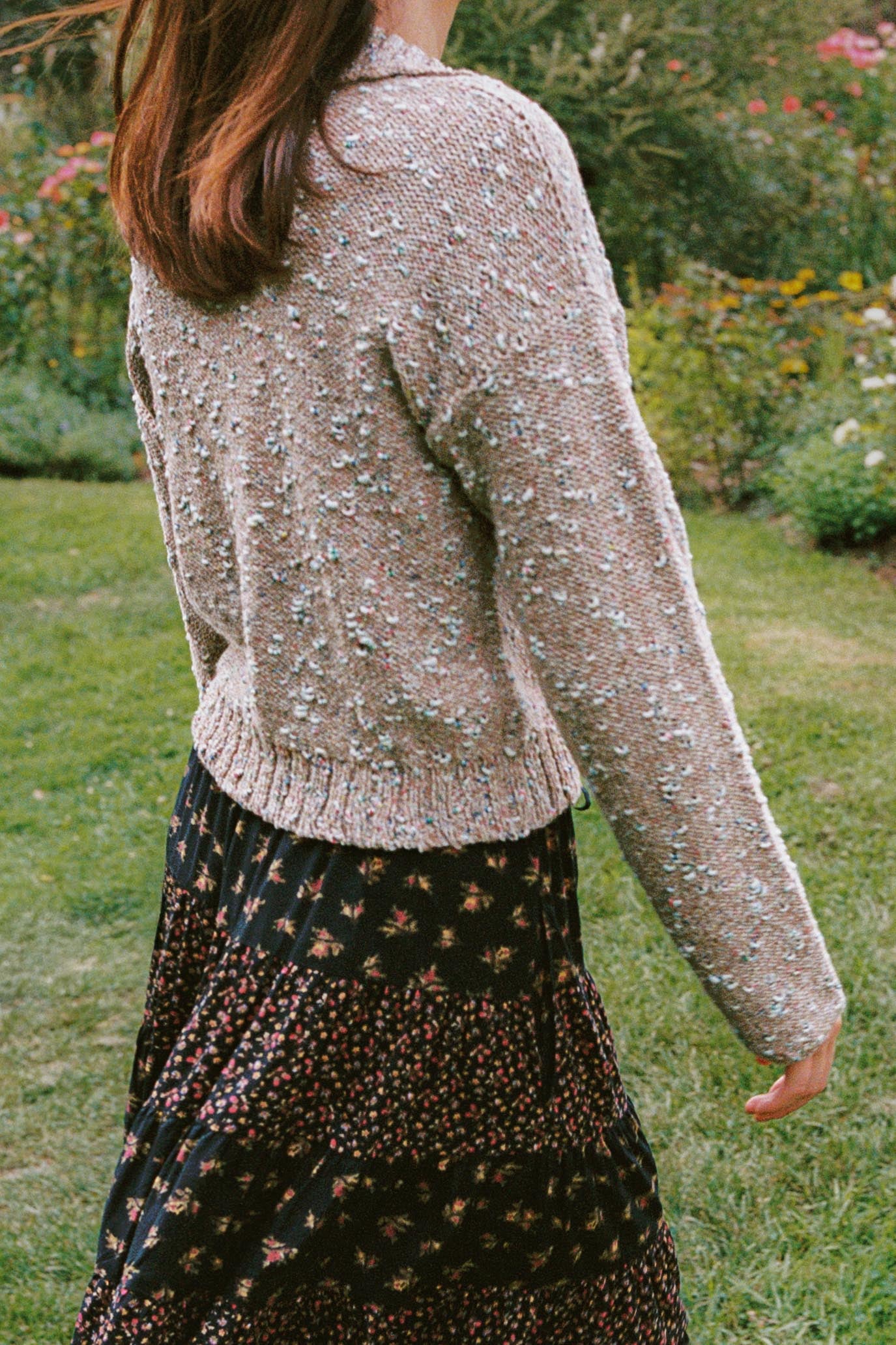 The Idina Cardigan | Chestnut Confetti – Christy Dawn