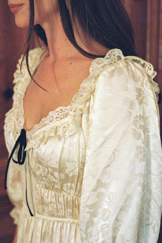 The Ornella Dress | Macadamia Jacquard
