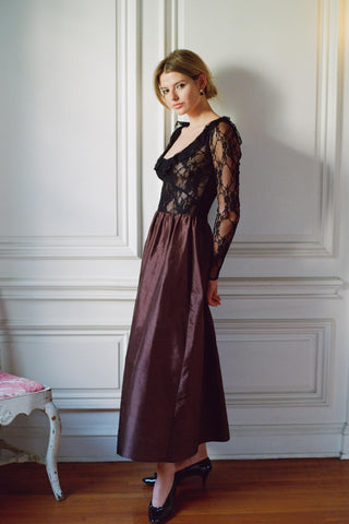 The Marion Dress | Chocolate