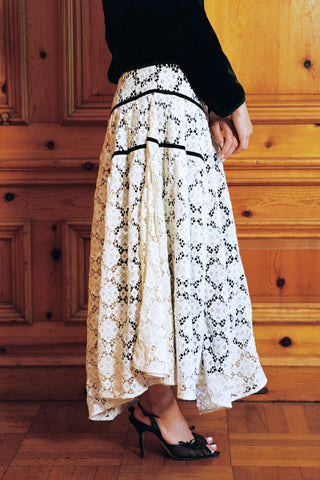 The Henrietta Skirt | Snow Lace