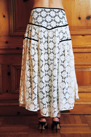 The Henrietta Skirt | Snow Lace