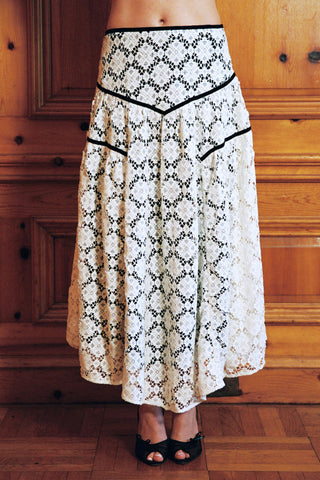 The Henrietta Skirt | Snow Lace