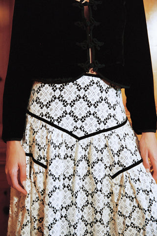 The Henrietta Skirt | Snow Lace