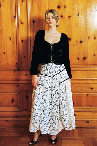 The Henrietta Skirt | Snow Lace