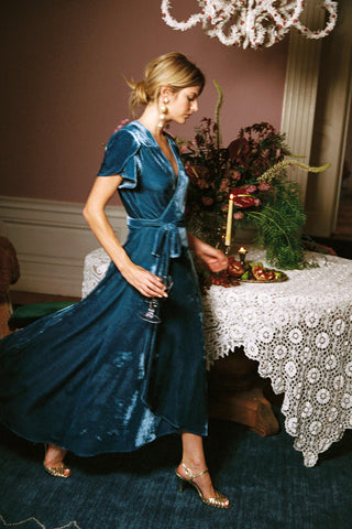 The Autumn Dress | Lapis Velvet