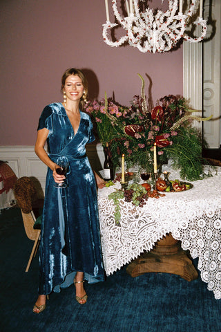The Autumn Dress | Lapis Velvet