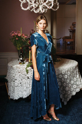 The Autumn Dress | Lapis Velvet