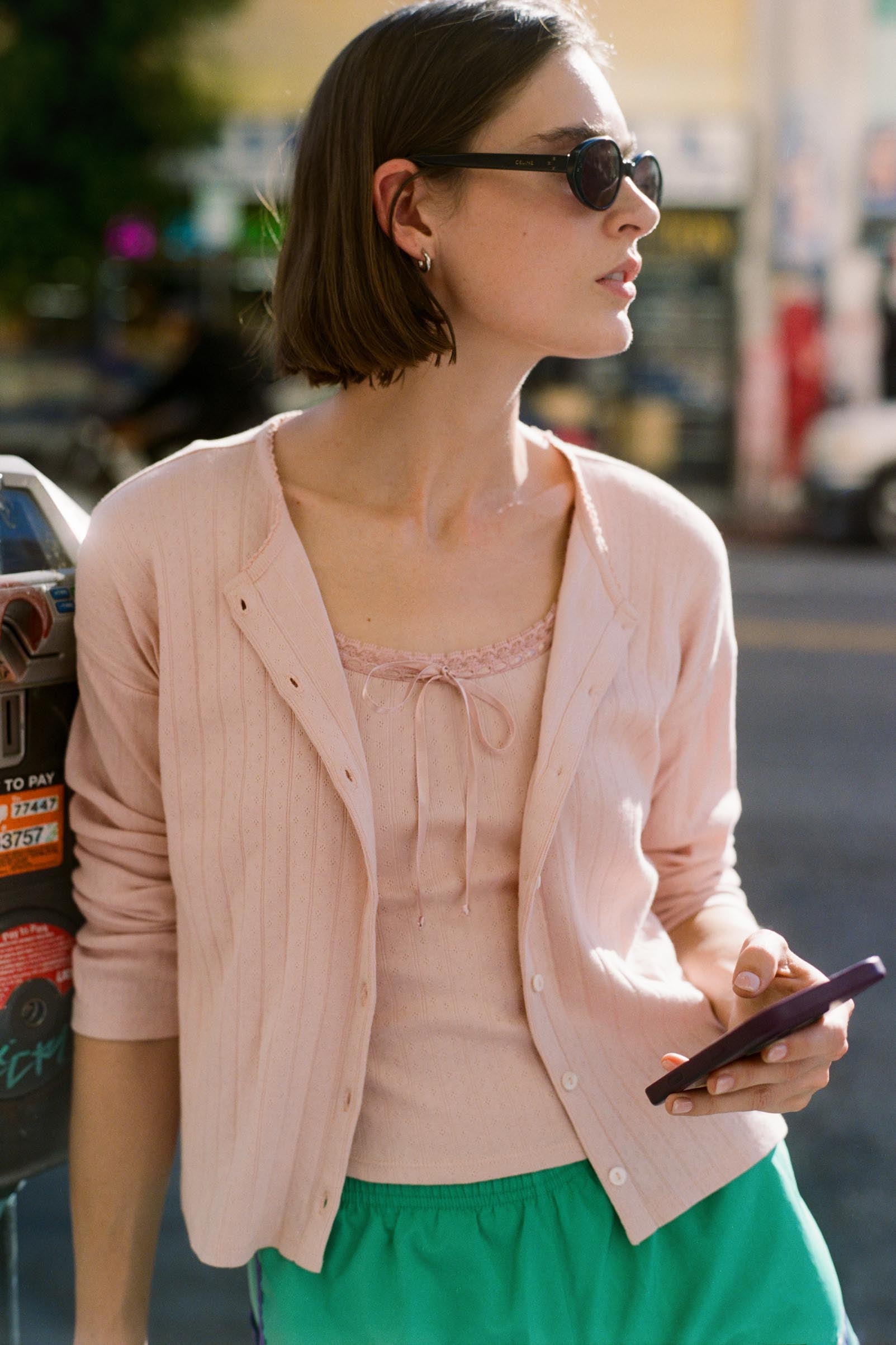The Alison Cardigan | Lotus Regenerative Pointelle – Christy Dawn
