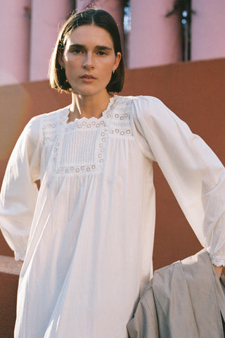 The Yolanda Dress | Alabaster