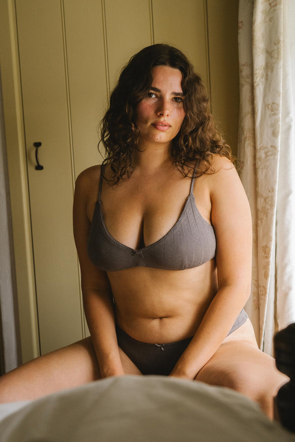 The Max Bralette | Charcoal